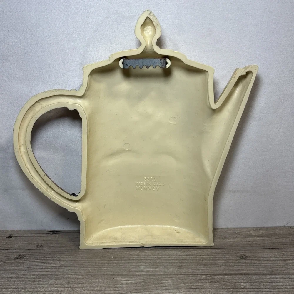 Vintage Cottage Core Home Interiors Floral Tea Pot Burwood Wall Decor 1995 Resin - Picture 6 of 9